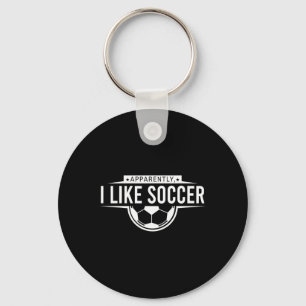 Llavero Al parecer me gusta el fútbol – Diseño divertido p