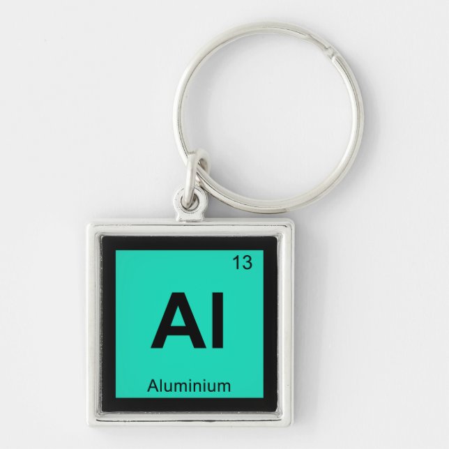 Llavero Al - Química del Aluminio Símbolo de la Tabla Peri (Frente)