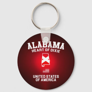 Llavero Alabama Corazón de Dixie