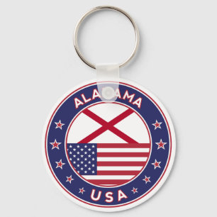 Llavero Alabama, Estados Unidos, camiseta de Alabama, Alab