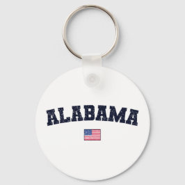 Llavero Alabama State USA Flag Vintage