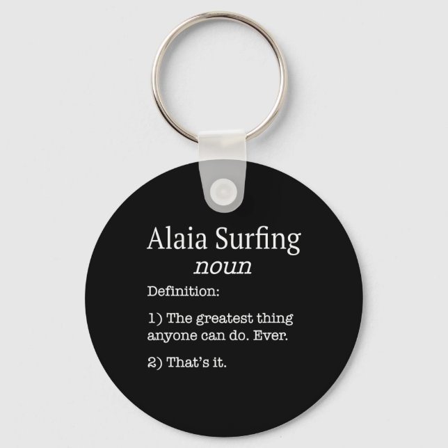 Llavero Alaia Surfers Alaia Surfer Funny Fake Definition S (Anverso)