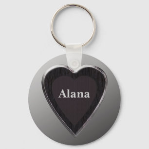 Llavero Alana Heart Keychain por 369MyName