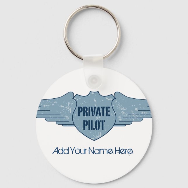 Llavero Alas azules del piloto privado (Anverso)