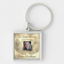 Llavero Alas de Ángel de Recuerdo Personalizadas Agregar F