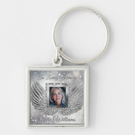 Llavero Alas de Ángel de Recuerdo Personalizadas Agregar F