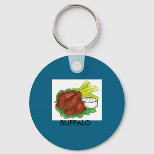 Llavero Alas de pollo Buffalo Ny Nueva York BBQ picante Ap