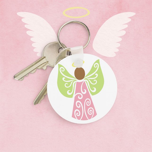 Llavero Alas De Swirl Verde Ángel Rosa Decorativas Espirit (Subido por el creador)