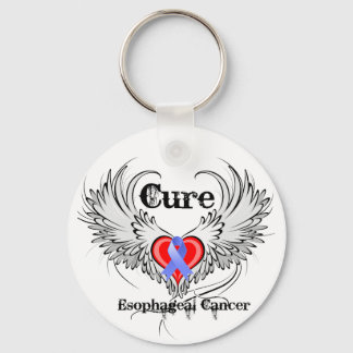 Llavero Alas del tatuaje cardíaco - Cura del cáncer esofág