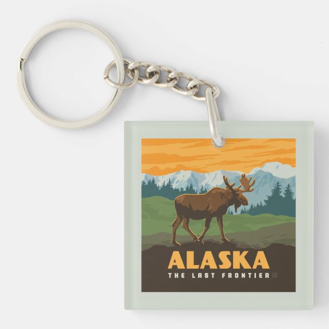 Llavero Alaska | Frontier Moose (Frente)