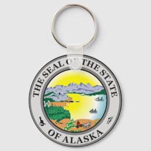 Llavero Alaska State Seal Keychain