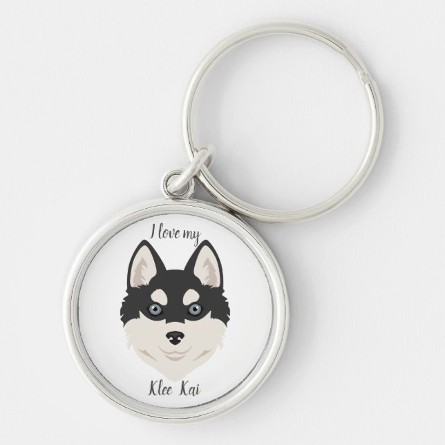 Llavero Alaskan Klee Kai (Frente)