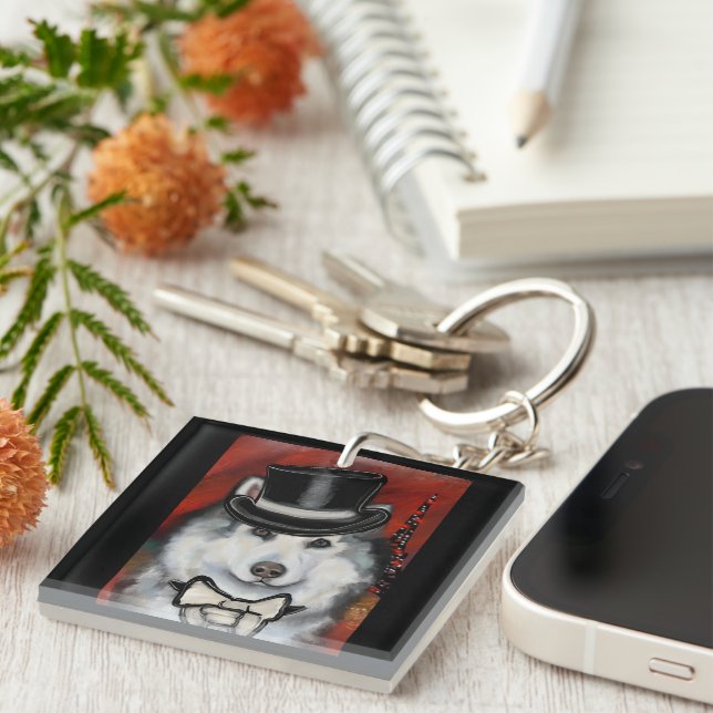 Llavero Alaskan Malamute (Frente Derecha)