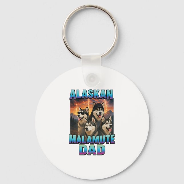 Llavero Alaskan Malamute (Anverso)