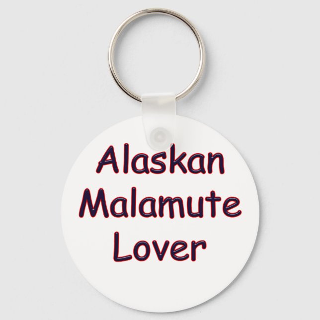 Llavero Alaskan Malamute Lover Keychain (Anverso)