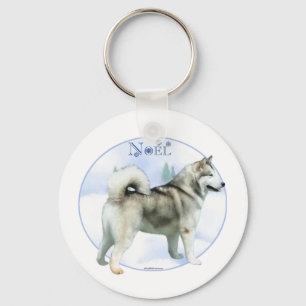 Llavero Alaskan Malamute Noel - Keychain