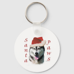 Llavero Alaskan Malamute Santa Paws