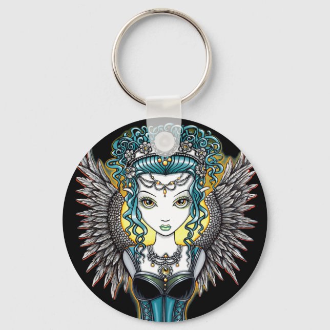 Llavero "Alaura" Gótica Guardian Angel Keychain (Anverso)