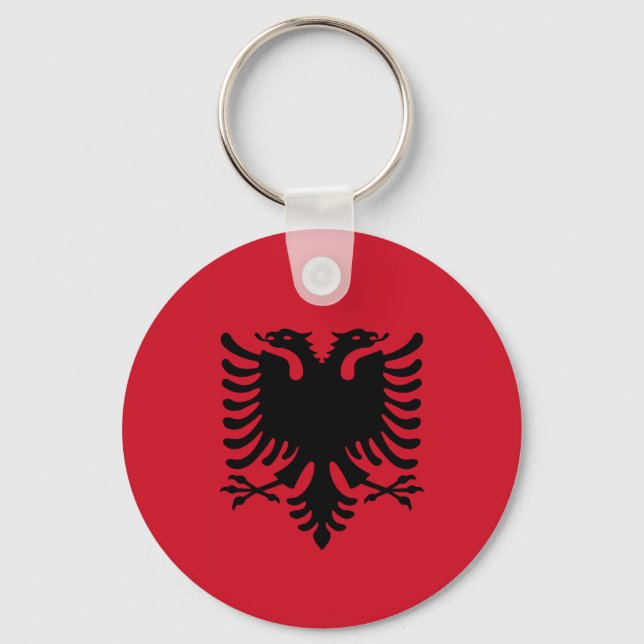 Llavero Albania - Bandera albanesa (Anverso)