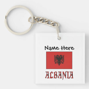 Llavero Albania Bandera Albanesa Personalizada 