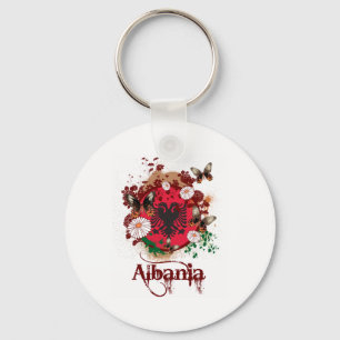 Llavero Albania de mariposa