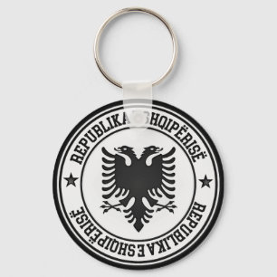 Llavero Albania redonda Emblem