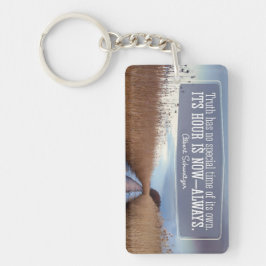 Llavero Albert Schweitzer cita Inspiradora "Verdad"