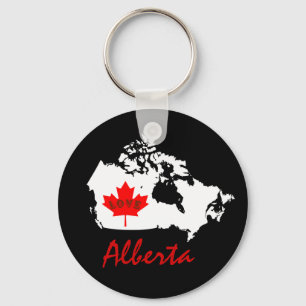 Llavero Alberta Personalizar Love Canada
