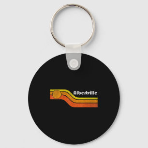 Llavero Albertville - Gráficos Vintage Hombres Mujeres 70s