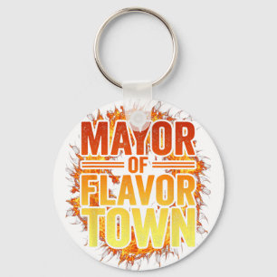 Llavero Alcalde de Flavortown Bienvenido a Flavor Town Div