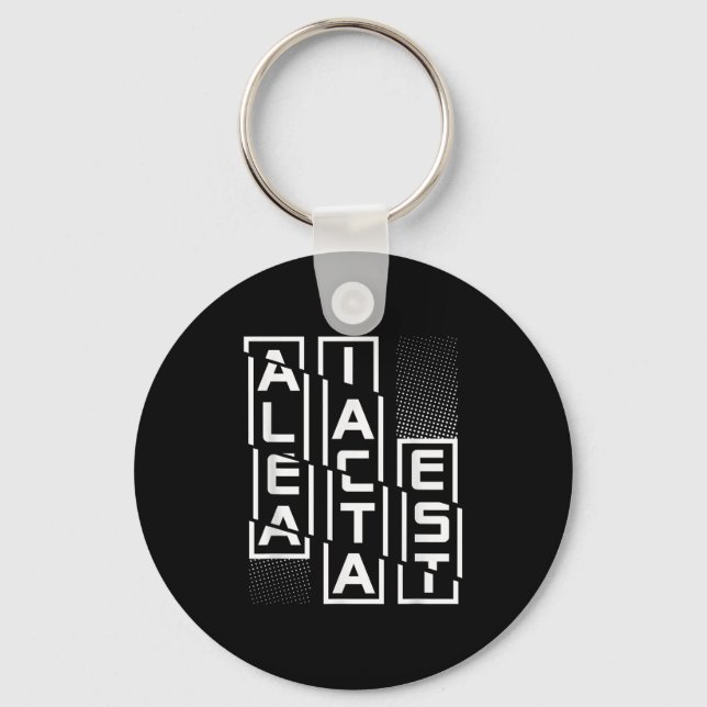 Llavero Alea Iacta Est Latin Phrase Language Motivation Sa (Anverso)