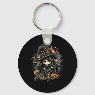 Llavero Alegre arte de brujas de Halloween