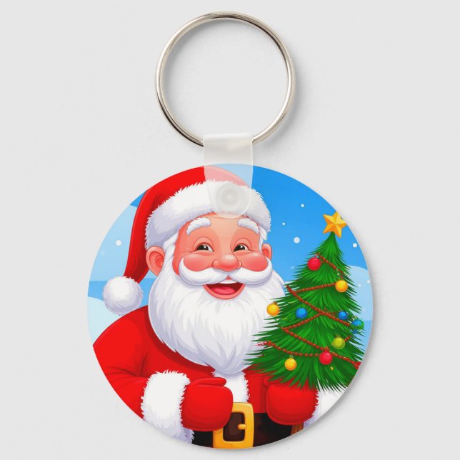 Llavero Alegre Papá Noel (Anverso)