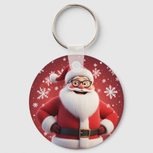 Llavero Alegre Papá Noel Fiesta de Navidad Regalo