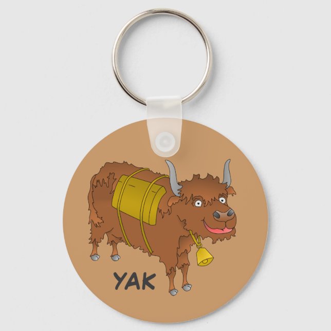 Llavero Alegre yak personalizado (Anverso)