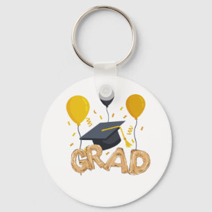 Llavero Alegría de graduación capturada en un diseño de en