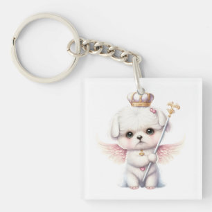 Llavero Alegría furiosa: Salto de ángel regalo de cachorro