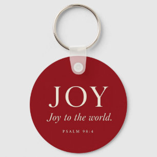 Llavero ALEGRÍA Salmo 98:4 Regalo de Navidad