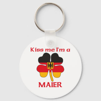 Llavero Alemán personalizado me besa, soy Maier