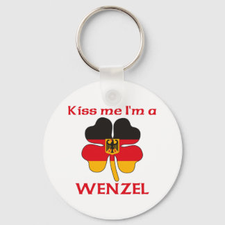 Llavero Alemán personalizado me besa yo soy Wenzel