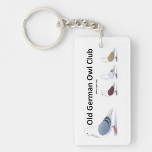 Llavero alemán viejo del club del búho