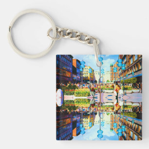 Llavero Alemania Vintage Puerta de la Ciudad de Múnich Kar