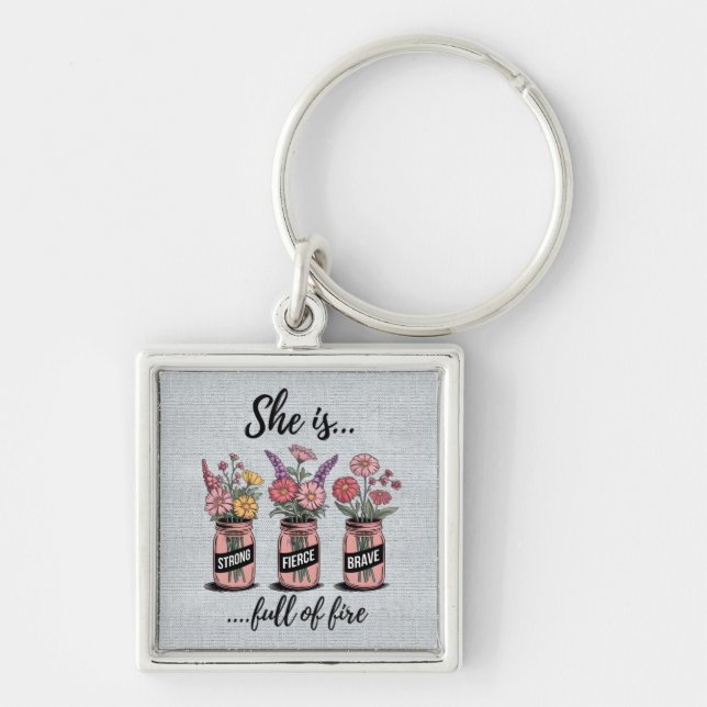 Llavero Alentamiento/Cotizaciones inspiradoras (Frente)