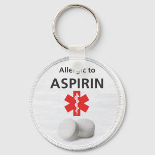 Llavero Alergia de la Aspirina