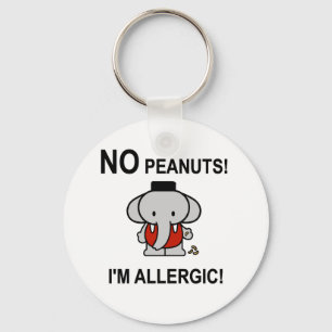 Llavero Alérgico a los cacahuetes