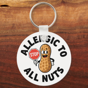 Llavero Alerta de alergia a las nueces