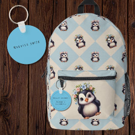 Llavero Alerta de alergia al cacahuete azul bilingüe españ