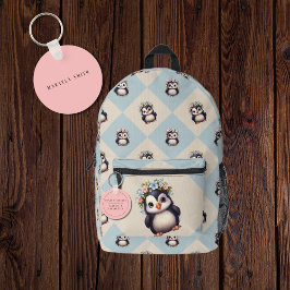 Llavero Alerta de alergia al cacahuete bilingüe rosa Españ