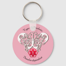 Llavero Alerta diabética tipo 1 ó 2 Personalización