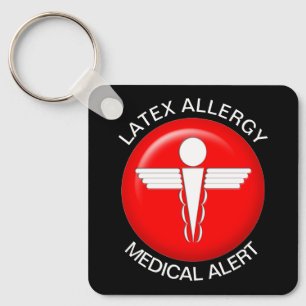 Llavero Alerta Médica de Alergia Latex